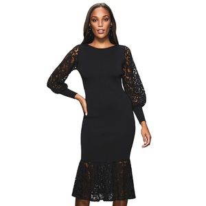 KAMALA SWEATER DRESS IN BLACK- Sz XXL